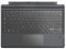 MoKo Bluetooth Spanisch Tastatur für Microsoft Surface Pro 7 Plus/7/6/5/4/3, QWERTY Layout Wireless Type Cover mit integriertem Akku Bluetooth Tastatur, Körniges Grau