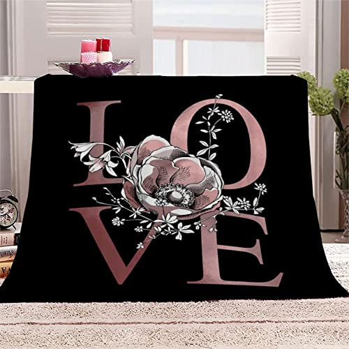 okoikfc Kuscheldecke Flauschig 220x240 cm 3D Liebe Decke Fleecedecke - Wohndecke, Sofadecke XXL, Decke Couch Blanket, Kuscheldecke Große, Sofa überwurfdecke