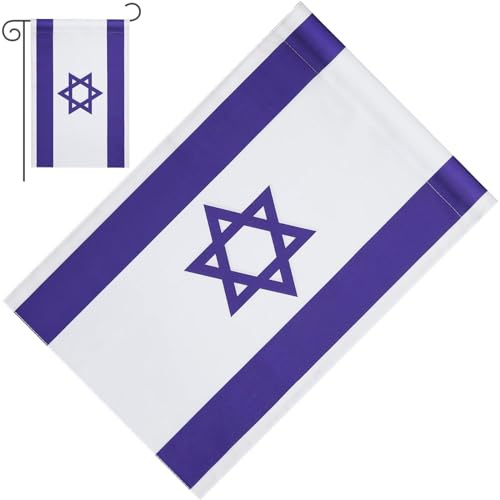 Luxylei Bandera De Israel Bandera Nacional Israelí De Doble para Banderas del Jardín del Jardín Aire Libre De Interiores Decoraciones del Patio Flaros del Desfile del Desfile