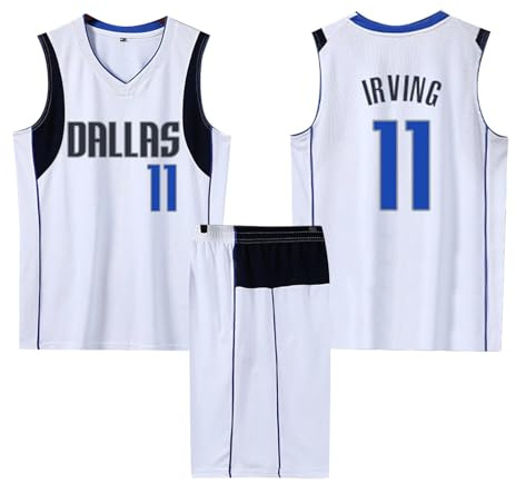 2 Pièces Maillot Basketball Enfant/Adulte 2024, Maillot sans Manches + Pantalon Court Enfant/Adulte, Ensemble Basket Blanc M