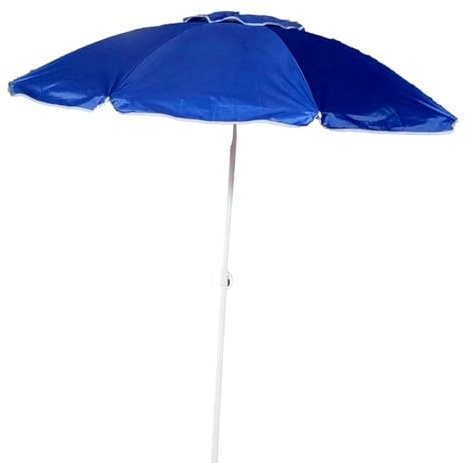 LIFE IS Ombrellone Mare da Spiaggia 180 cm. Palo da 25 mm. Tessuto in Nylon con Spalmatura anti UV interna e camino antivento. Colore Blu