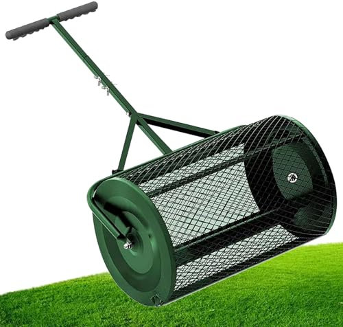 SACLMD Fertilizer Peat Moss Spargir,Spartir di rulli di Muschio di Torba,spargitore Compost per Giardino da Giardino,spargitore di Muschio di Torba,per la Semina,Green-40 * 60cm