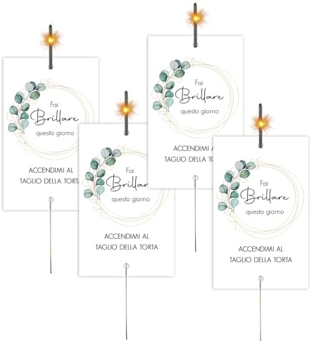 CORMAR Etichette Scintille Luminose Matrimonio Biglietti Stelline Scintillanti in Cartoncino di Alta Qualità Decorazioni Matrimonio 75 pezzi (1)