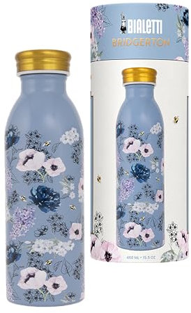 Bialetti Bottiglia Termica Bridgerton, Acciaio Inossidabile Double wall, 460ml