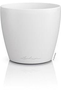 Lechuza - Vaso da tavolo Classico Color 12 Deco bianco, superficie opaca, Ø 13 x 12 cm, 16671