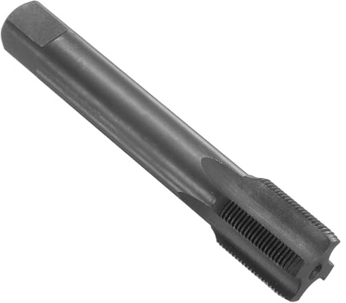 sourcing map Straight Flute Screw Taps M18 x 1 H2 Thread HSS6542 Black Nitride Coated Machine Threading Milling Tap Tapping Tools