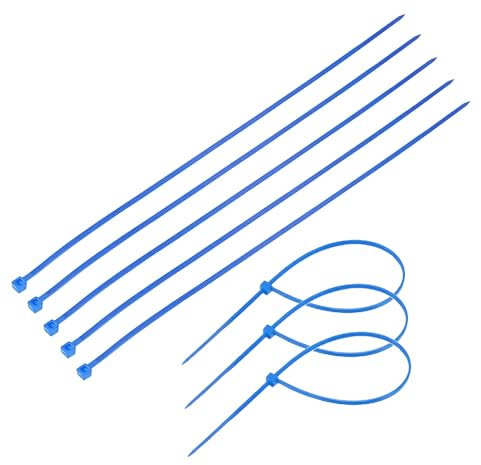 TERF® 10 Pcs Blue Cable Ties 580mm (22.83'') X 13mm Heavy Duty Nylon Zip Ties Wraps Secure Self Locking Mechanism Plastic Tie for Home Office Garden Garage Workshop DIY Use
