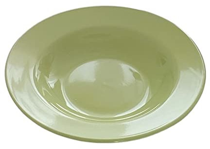 Piatti da portata Semplice ciotola for pasta verde piatto fondo in ceramica piatto fondo for casa ristorante bar insalatiera piatto da dessert tinta unita piatto di pasta piatto profondo rotondo Piatt