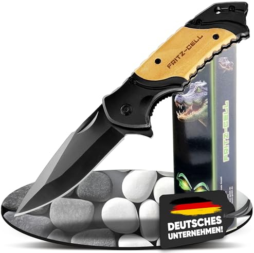 fritz-cell Klappmesser Zweihandmesser Survival Messer Holz M61
