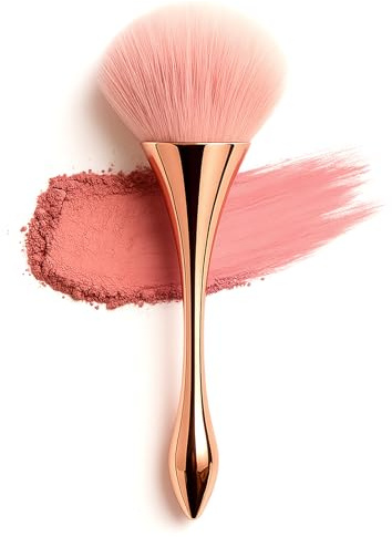 YONEEKSS Large Powder Brush, Soft Fluffy Blush Foundation Brush for Face, Makeup Brushes Nail Cleaner Brush Loose Setting Powder Brush