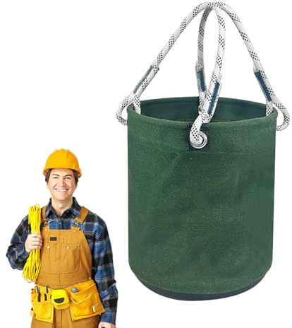 Panier à outils de jardinage – Sac rembourré | Seau d'électricien | Seau de rangement d'outils en toile | Poche de rangement légère et robuste pour poste de travail de construction de jardin