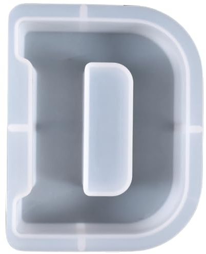 ALEFBET Silikonform Buchstaben Groß XXL - 18cm,Silikonformen Gießformen Buchstaben,DIY Silikon Gießform,Gipsformen zum Gießen,Epoxidharz Formen Buchstaben (D)