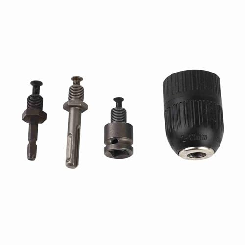 GENGUTOO Keyless Drill Chuck 3 Jaw Durable Conversion for Versatile Usage