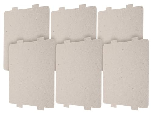 TOYANDONA 6 piezas Placas Mica para Microondas Accesorio de Repuesto Resistente al Calor para Horno Microondas Láminas Mica de Alta Durabilidad y Protección contra Quemaduras