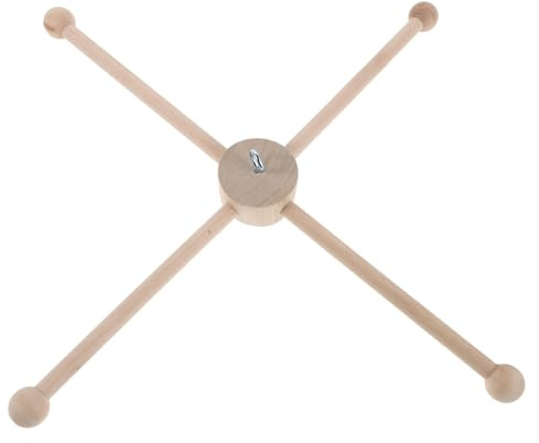 LIFKOME Supporto per Campanelli a Vento in Legno Naturale Base Piatta Stabile, Personalizzabile la Casa la Scuola, per Appassionati di Fai da Te