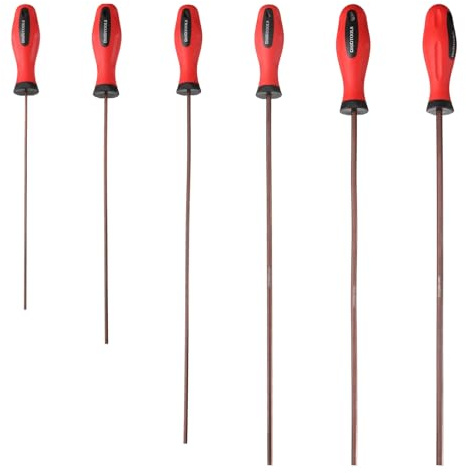 QUARKZMAN 6 Pezzi Set Cacciavite A Brugola Esagonale 2/2.5/3/4/5/6mm Acciaio S2 Metrico Testa Piatta Magnetica Chiavi Esagonali Per Strumenti Di Riparazione Manuale