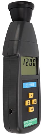 SALALIS Tacómetro de Flash Portátil Eficiente con Estroboscopio Digital para Mantenimiento Industrial 60-19,999 RPM