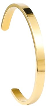 MILAKOO armreif damen gold armband edelstahl gold goldenes armband 6mm goldener armreif Bracelet