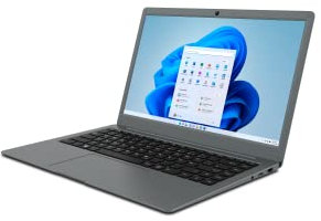 Odys mybook iPRO14 14,1 Full-HD IPS Notebook (Intel N4120 4x2,6GHz, 4GB RAM, 128GB (erweiterbar max 1TB SSD), Mini HDMI, USB3.0, MicroSD, WLAN, Bluetooth) Win 11 Home