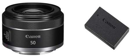 Canon Objetivo RF 50mm F1.8 STM & LP-E17 Bateria para Cámara EOS M3