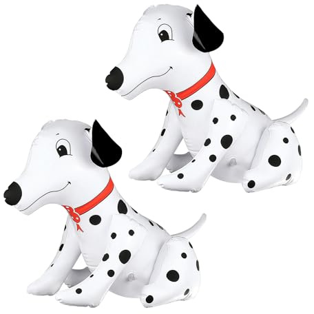 2 Stück Welpenballons, Dalmatinerballons, Kinderspielzeug, aufblasbare Tiere, süße Ballons, Cartoon-Tierballons, Partydekorationsballons, wiederverwendbare Ballons