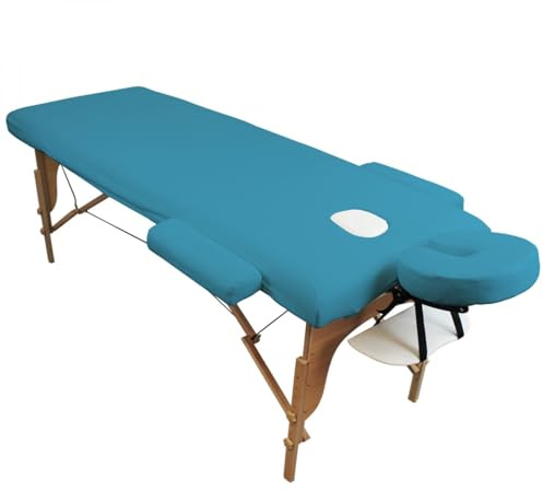 Vivezen - Komplettset mit Bezügen für Massagetisch - Frottee - Mehrere Farben
