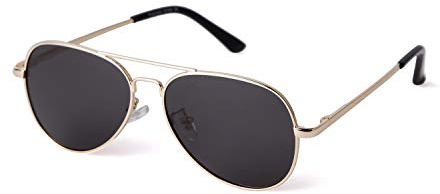 ADEWU Gafas de sol infantiles gafas de sol de piloto unisex gafas retro polarizadas protección UV para niñas niños