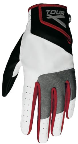 Tour X Juniors Junior Golf Glove - White - MD LH Glove (RH Golfer)