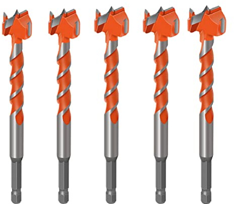 1pc Woodworking Drill Bits Hole Opener Alloy Threaded Extended Hex Shank Wind Batch Wood Door Lock Drilling Woodworking Punch Bit,16mm