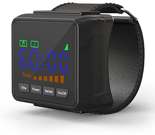 iKeener Dispositif De Traitement Au Laser Type Poignet,équipement Thérapie Infrarouge Portable FDA Cleared,Réduit L'hyperglycémie,L'hypertension Artérielle,L'hyperlipidémie,Améliore Rhinite,Sommeil
