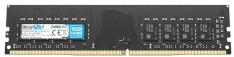 BRAINZAP 16GB DDR4 2133MHz PC4-2133P-UB1-11 DIMM CL15 2Rx8 1.2V Unbuffered Non-ECC RAM-minne för stationär dator Minnesmodul Memory