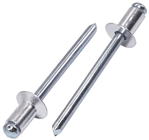 SKIR'CO (50 pièces) Rivets aveugles en aluminium à tête fraisée 4,8 x 8 mm Mandrin en acier Rivets pop