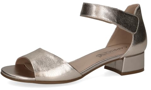 CAPRICE Damer 9-28212-42 sandal med klack, Gold Comb, 37.5 EU