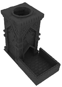 Feldherr Fates End Tiny Dice Tower, Farbe:Schwarz, Style:Monolith