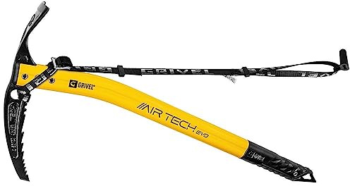 GRIVEL Air Tech Yellow Eispiolet mit langem EVO, 66 cm, CE-Hocker, Unisex, Erwachsene, Größe 66