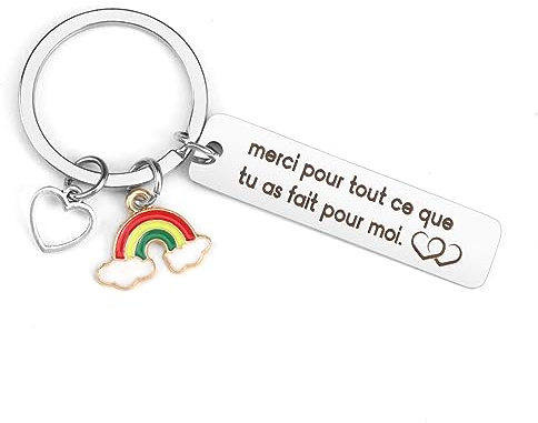 Cadeau Merci Porte Clé Personnalisable Pour Nounou, Amie, Maitresse, Collegue, Docteur, Maman, Papa, Infirmière - Idée Originale Pour Femme Homme Noel
