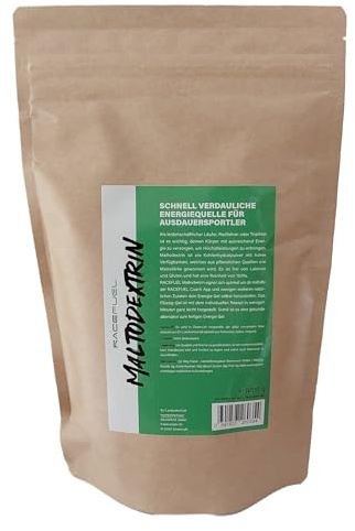 RaceFuel Maltodextrin • Kohlenhydrat Pulver für Sport, Laufen, Radfahren, Triathlon • Ideal zur Herstellung von High-Power Energy-Gel • Hochverträglich • 100% Vegan (1kg)