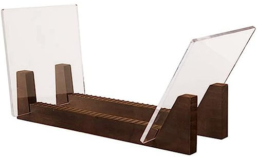 Aboiledy Support de rangement pour disques vinyles en vinyle avec grande capacité, extrémités en acrylique, support d'exposition, support pour album en vinyle LP