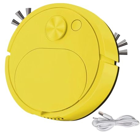 1/3 piezas de fregona robot de barrido, trapeador de suelo, limpiador de suelo, 3 en 1, mopa de vacío anticolisión, limpieza automática, silencio USB, anti caída, ultra delgado, para de