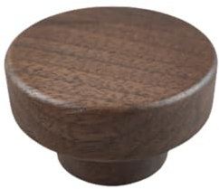 CSHWXY Möbelgriffe aus Holz, Küchentürknäufe, Schrankgriffe, Holzgriffe für Schränke und Schubladen, Möbelbeschläge, Walnuss, Haplopore