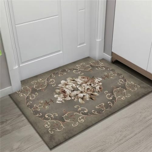Teppichfliesen Zimmer Einrichtung Eingangsmatten sind in verschiedenen Größen erhältlich und können individuell angepasst werden, um rutschfest und verschleißfest zu sein Kinderteppich(grau 70X140cm)