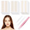 720PCS Eyelid Lift Strips Invisible Droopy Double Eyelid Tape 3 Types for Hooded Eyes Lift Strips Breathable Glue-free Double Eyelid Stickers Mesh Eye Lift Tape with Spray & Tweezers for Droopy Lids