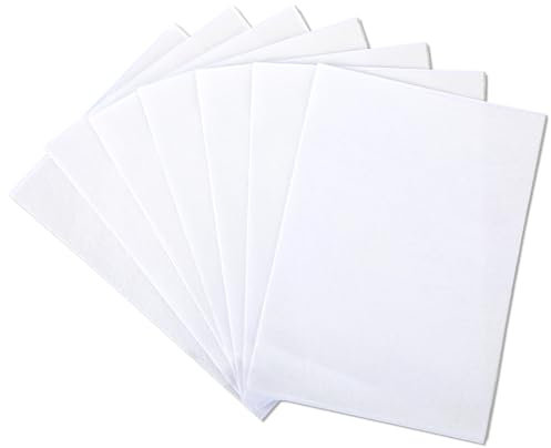 10 Stück Stickvlies, Wasserlösliches Selbstklebend Stickvorlagen Stickfolie für Drucken oder Zeichnen von Mustern geeignet Stickvorlagen DIY Sticken