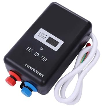 CAINV Chauffe-Eau électrique Chauffe-Eau Électrique Instantané sans Réservoir, avec Télécommande, Affichage Numérique, La Salle De Bain, La Douche sous/au-Dessus de l'évier