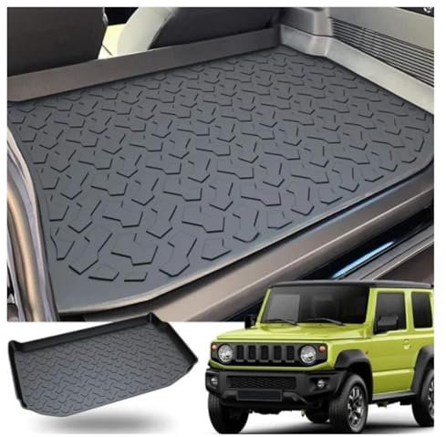 Kofferraumwanne Kofferraummatte Für Suzuki Für Jimny Für Sierra JB64W 2019 2020 2021 2023 2022 TPE-Kofferraummatte Fürs wasserdichte Schutzeinlage Kofferraumwanne Bodenmatte Zubehör