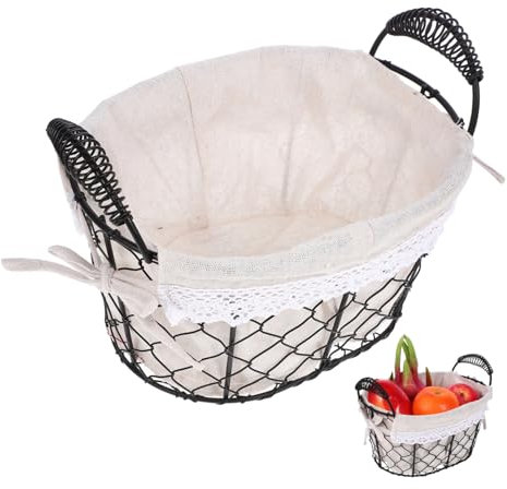 Cabilock Maniglie Per Frutta e Pane Decorativo Multi- Capacità Retrò Lavabile Organizzazione