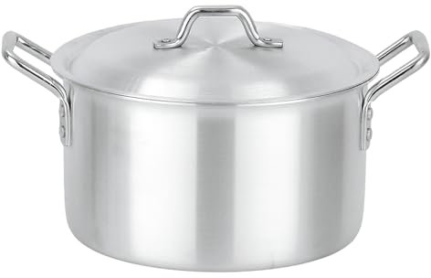 Large Stock Pots -23 Litre- Cooking Pans Deep Resturent Catering Stockpots Casserole Saucepan Sauce Pot (39cm)