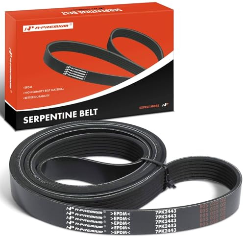 A-Premium 96.2 Inch Engine Serpentine Drive Belt Compatible with Nissan Titan 2017-2023, Armada 2017-2023, NV2500 NV3500 2012-2021, TITAN XD 2016-2023 & Infiniti QX80 2014-2024, QX56 2011-2013