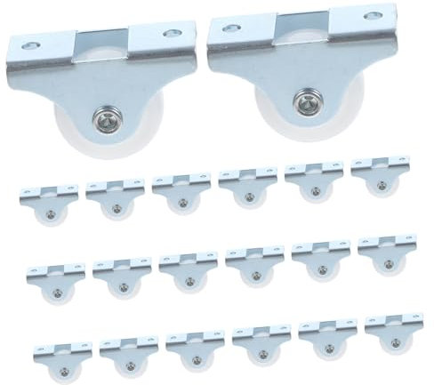 TOPPERFUN 20pcs Furniture Castor Wheels Castor Wheels Rubber Heavy Duty Directional Caster Easy to Install
