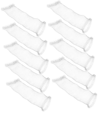 Operitacx Stainless Steel Washing Machine Hair Catcher Lint Catcher for Washing Machine Hose 50pcs with High-density Filter and Reliable Construction for Laundry Drain Protection